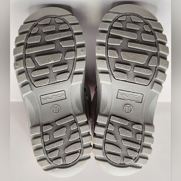 Nautica Girls Albermarle 2 Pink And Grey Iridescent Snow Boots Size 9 - Picture 7 of 16